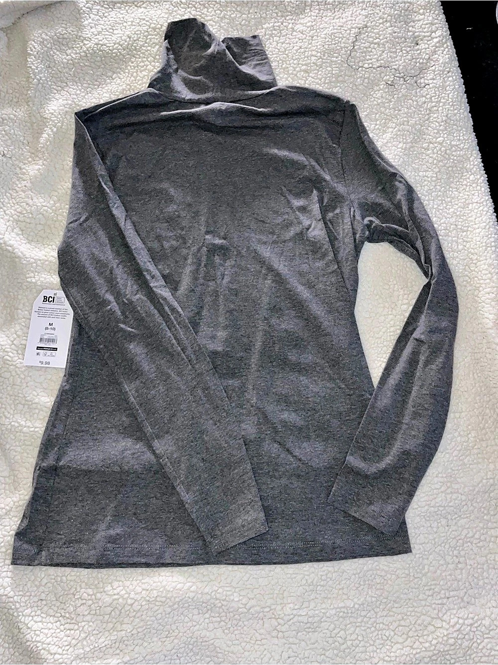 Time and Tru Gray Long Sleeve Top Size Medium Like New